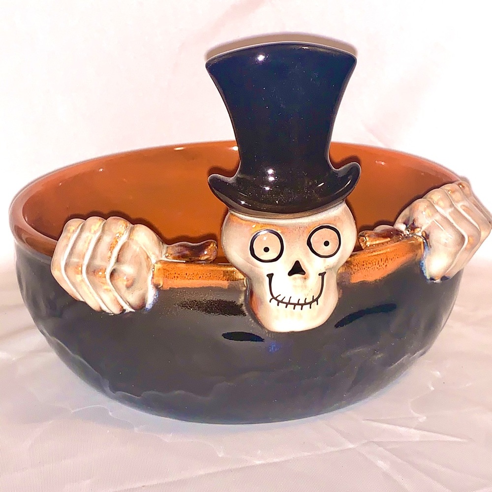 Yankee Candle Boney Bunch Lg Candy Bowl Halloween